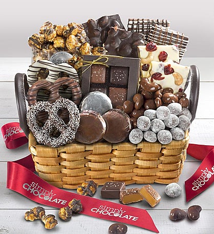 Simply Chocolate Splendid Sweets Basket