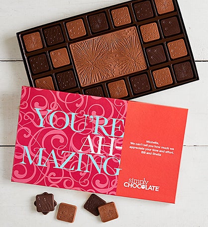 Simply Chocolate® You're Amazing Personalized Box