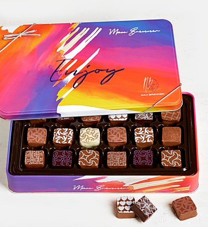 Max Brenner 18 Pc Enjoy! Chocolate Pralines Tin