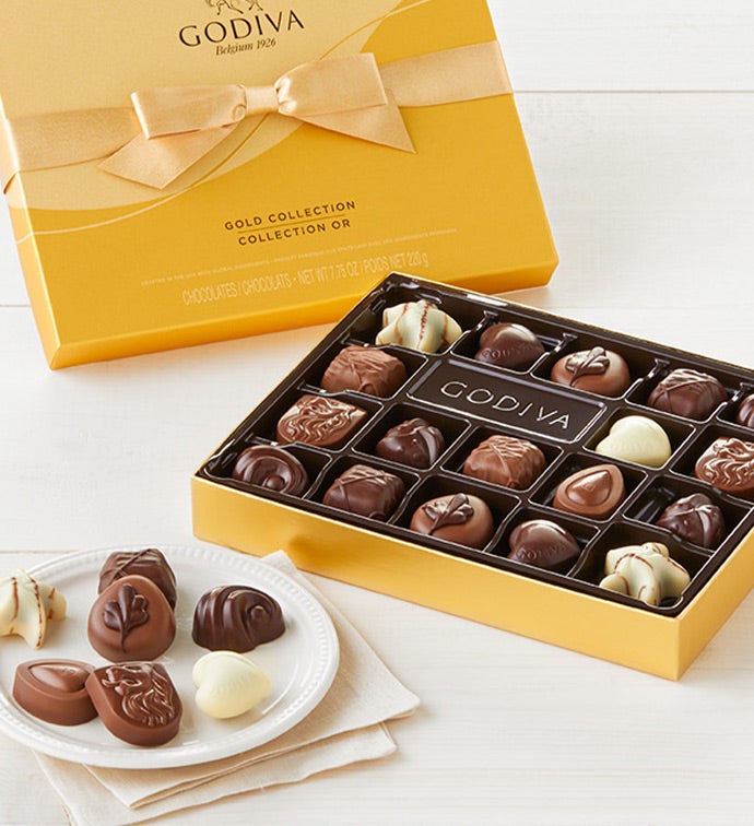 Godiva® Gold Ballotin Chocolates Box   18 piece