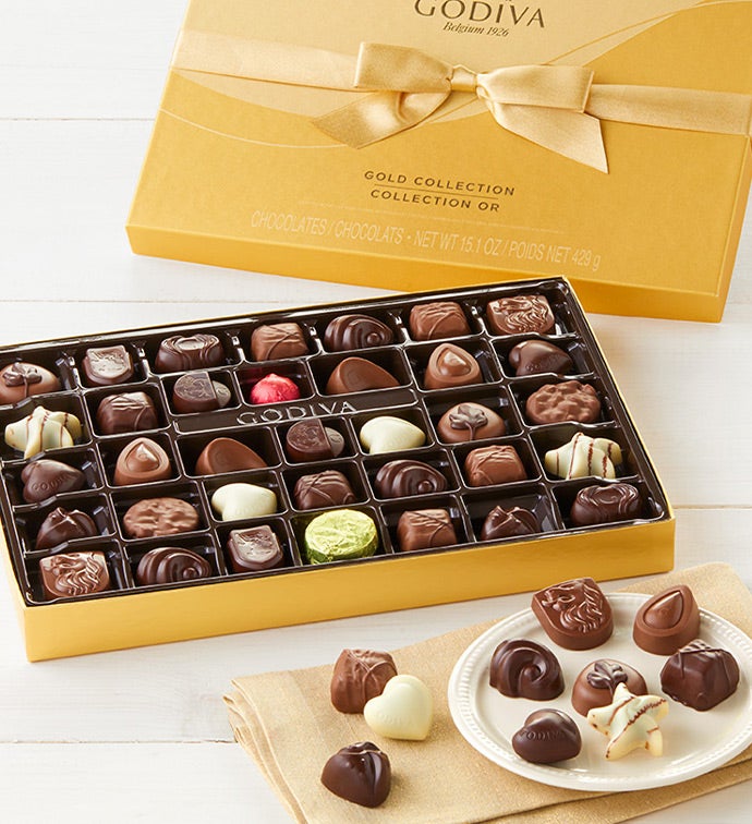 Godiva® Gold Ballotin Chocolates Box   36 piece