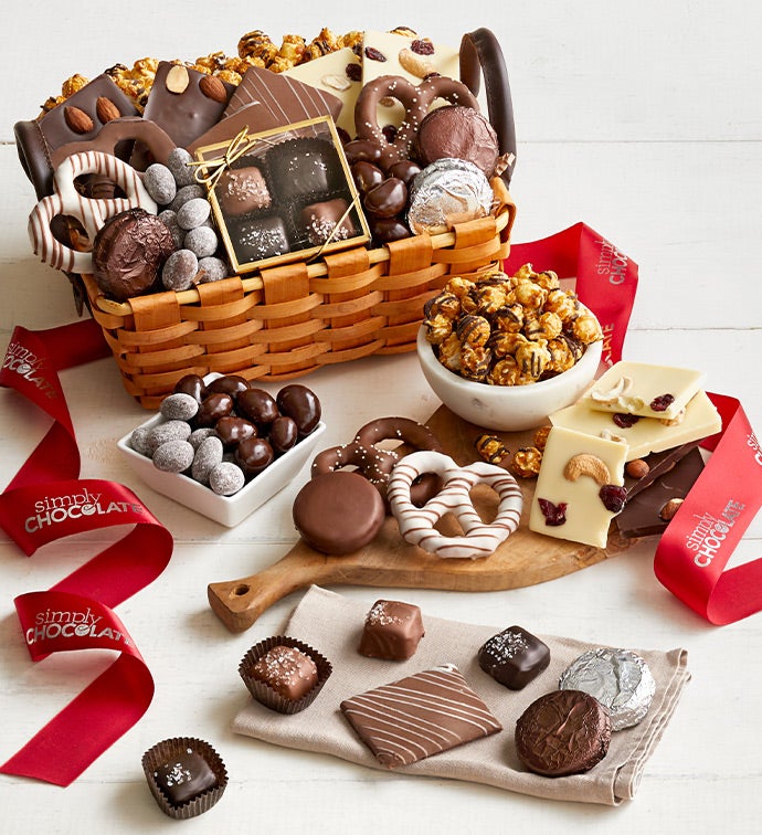 Assorted Chocolate Gift Hamper 01 - Brown & White