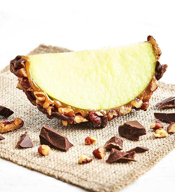 Simply Chocolate® Chocolate Nut Caramel Apples 4pk