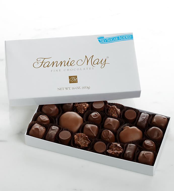 Fannie May No Sugar Added Asst Chocolates   1 LB