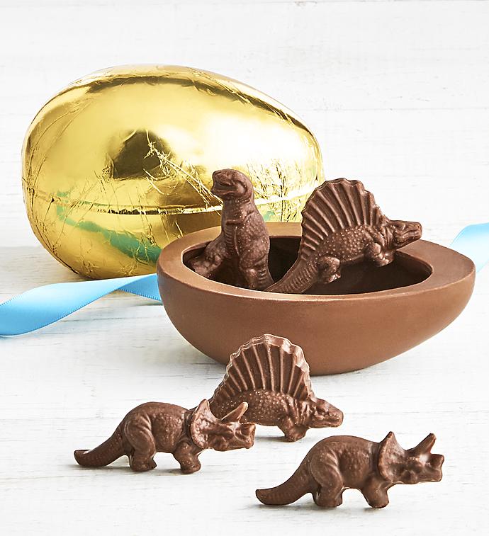 Art Co Co Foil Wrapped Chocolate Egg with Dinosaurs