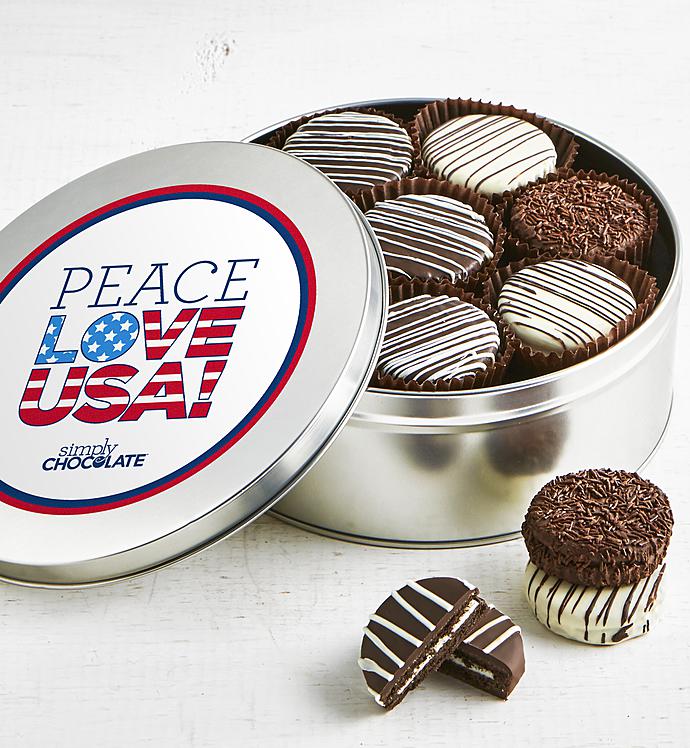 Simply Chocolate Peace Love USA OREO® Tin