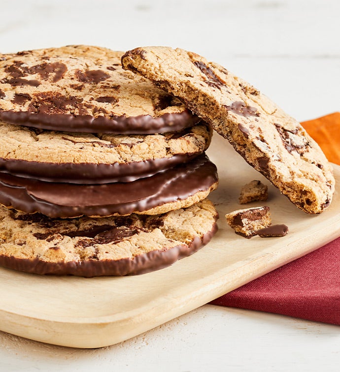 Jacques Torres Giant Chocolate Bottom Cookies 