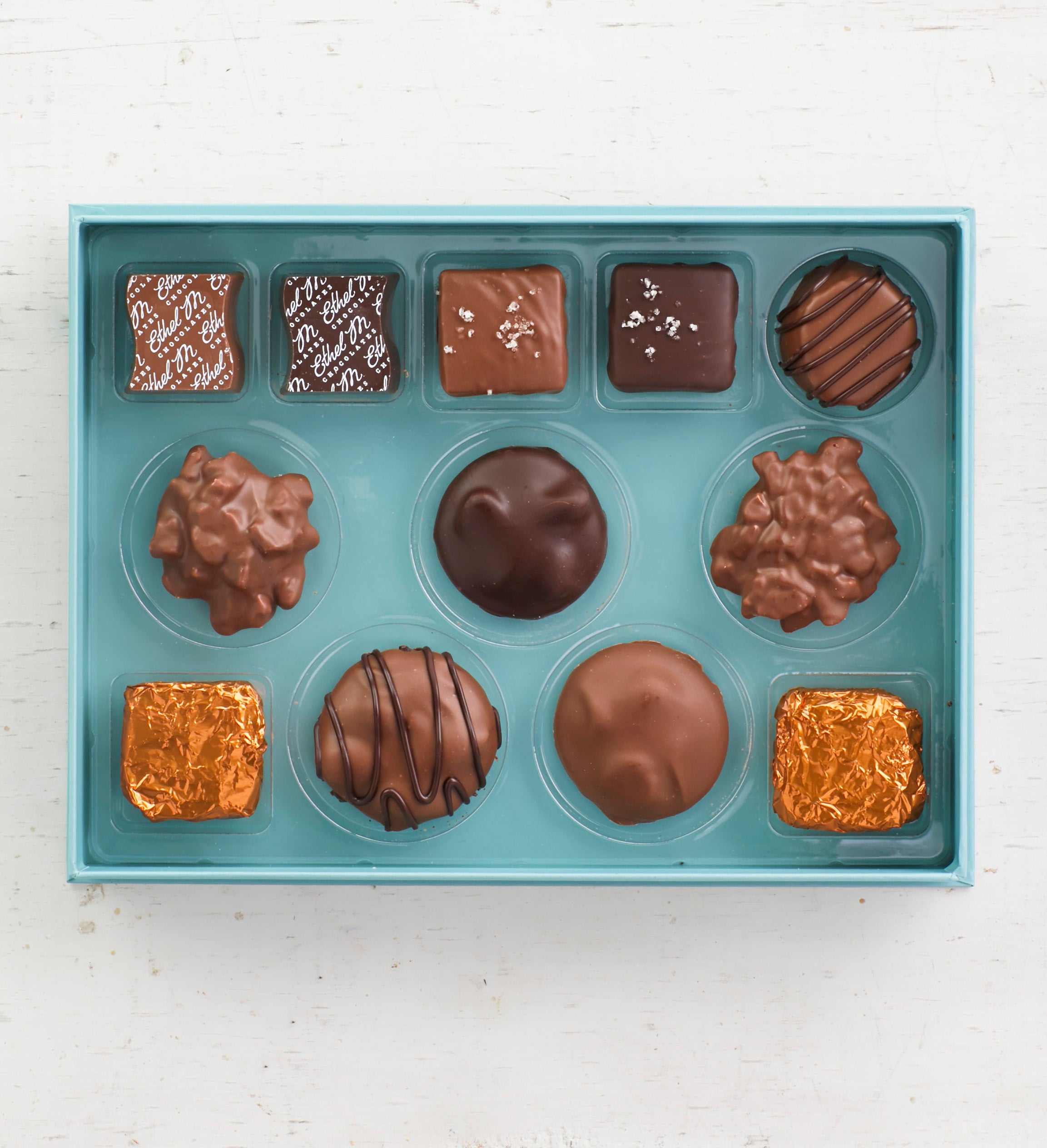 Ethel M Chocolates Nuts & Caramels 12pc