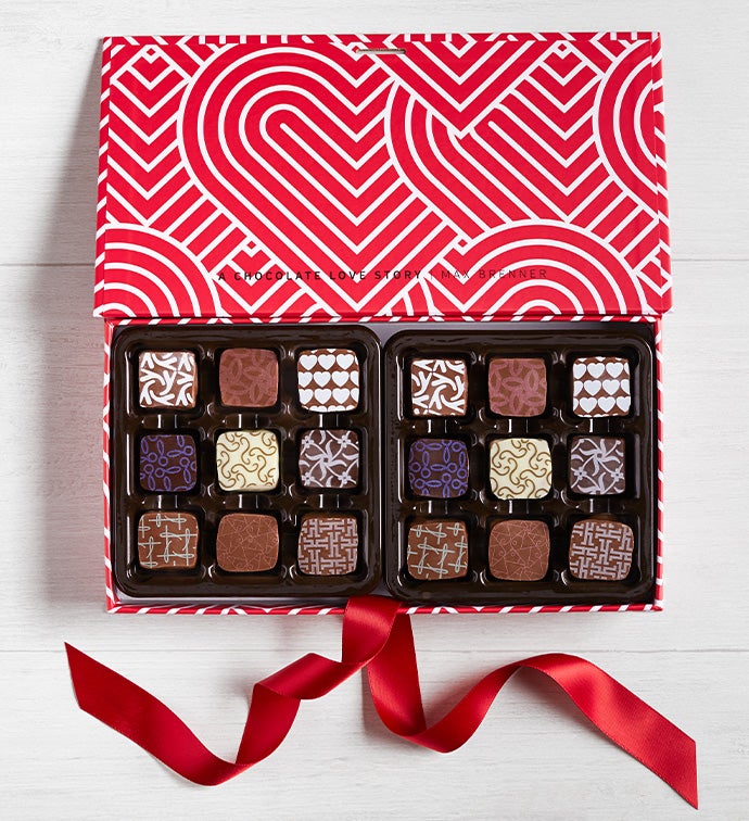 Max Brenner 18 pc Chocolate Love Story Pralines