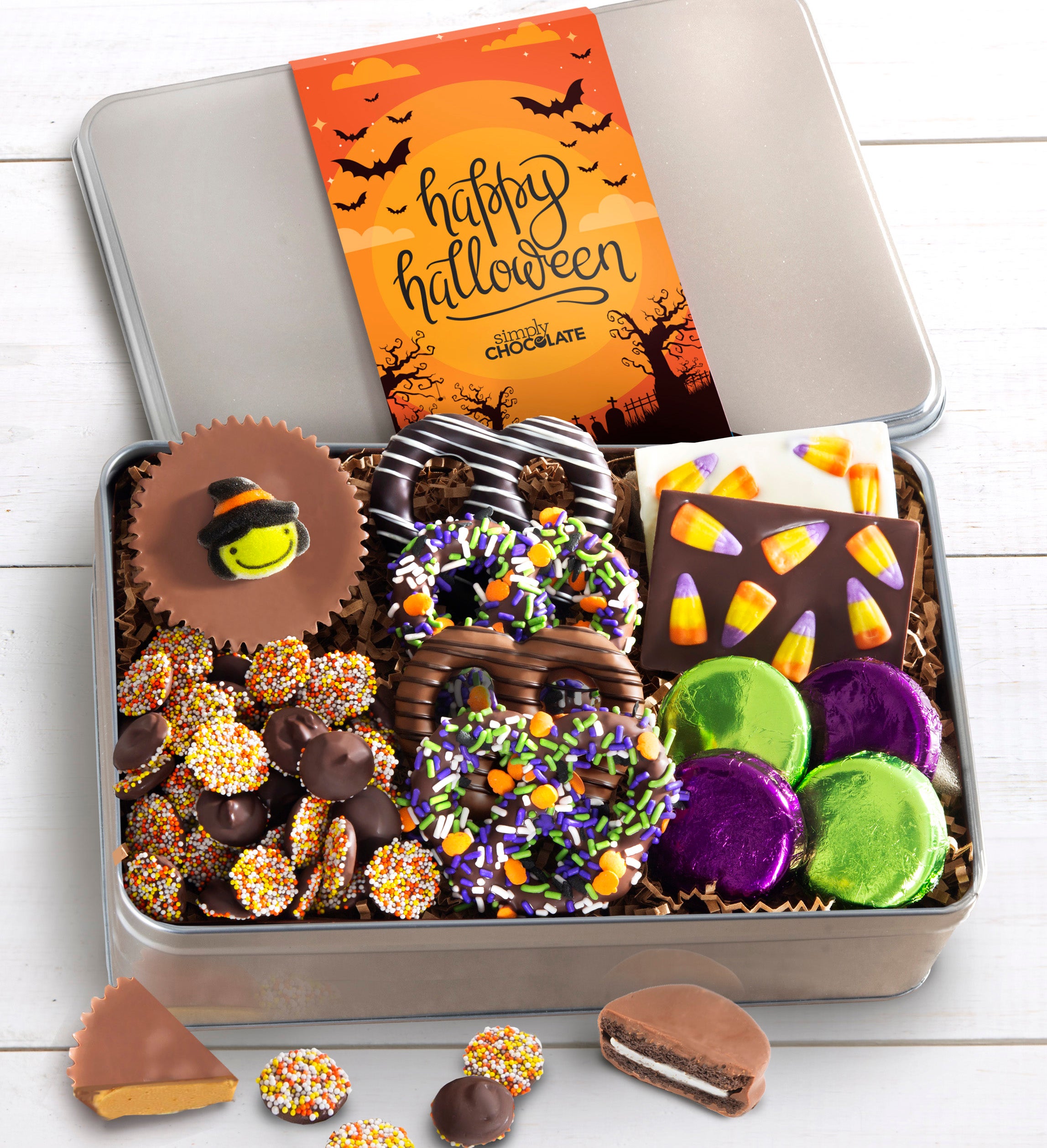 Simply Chocolate Happy Halloween Confections Tin
