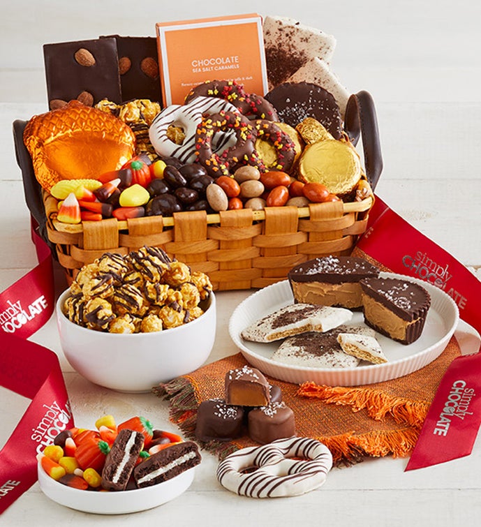 Simply Chocolate Deluxe Autumn Basket