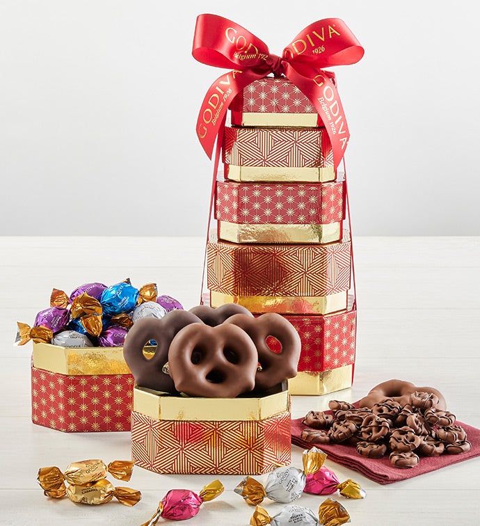 Godiva Prestige Chocolate & Sweets Tower Simply