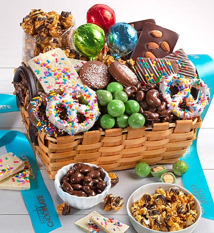 Chocolate Gift Basket, Candy Food Gifts Arrangement Platter, Gourmet Snack  Box, Birthday Present Idea, Corporate Him & Her, Men Women Sympathy Family