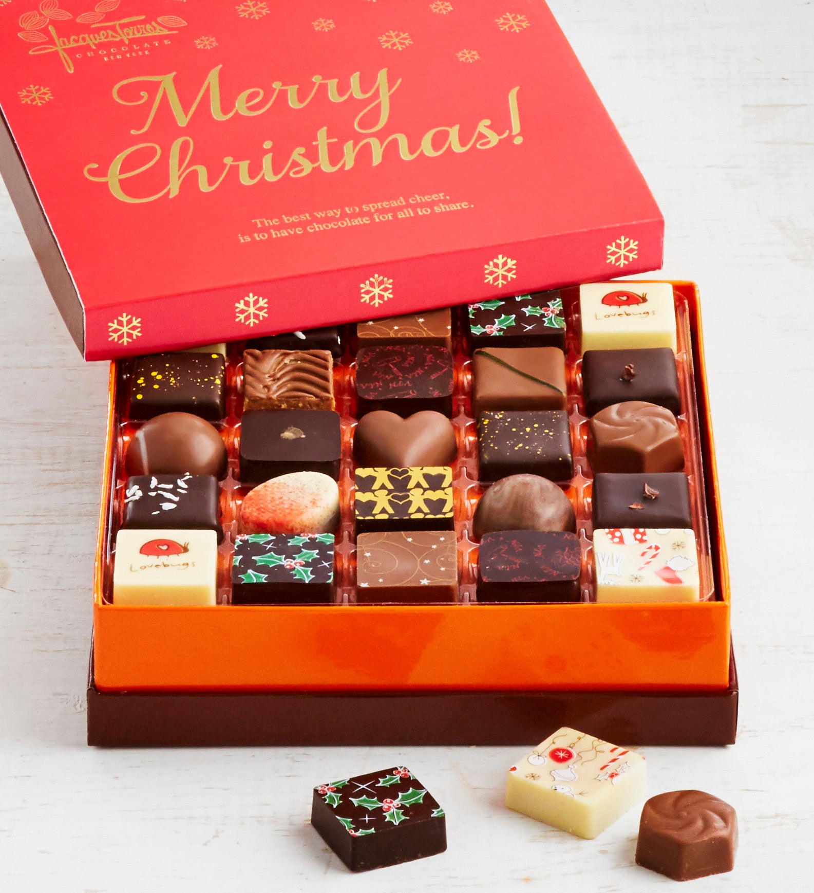Jacques Torres Christmas Chocolates Box 25pc