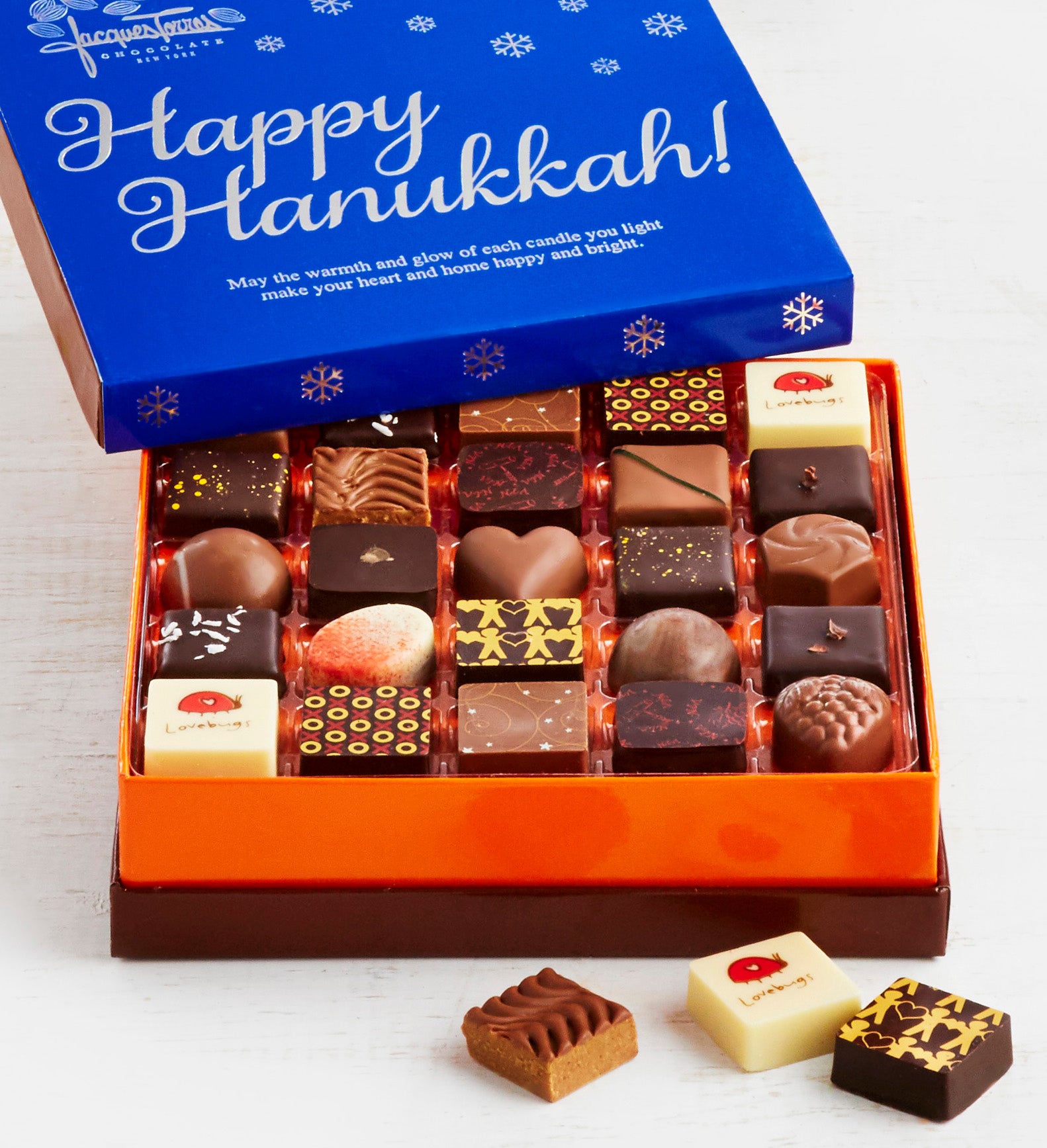 Jacques Torres Hanukkah Chocolates Box 25pc