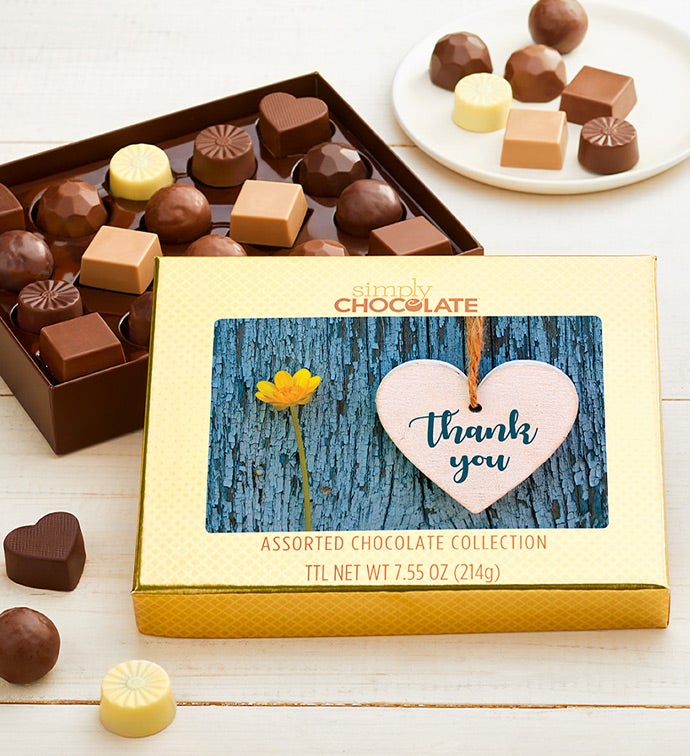 Thank You Heart 18pc Chocolate Box