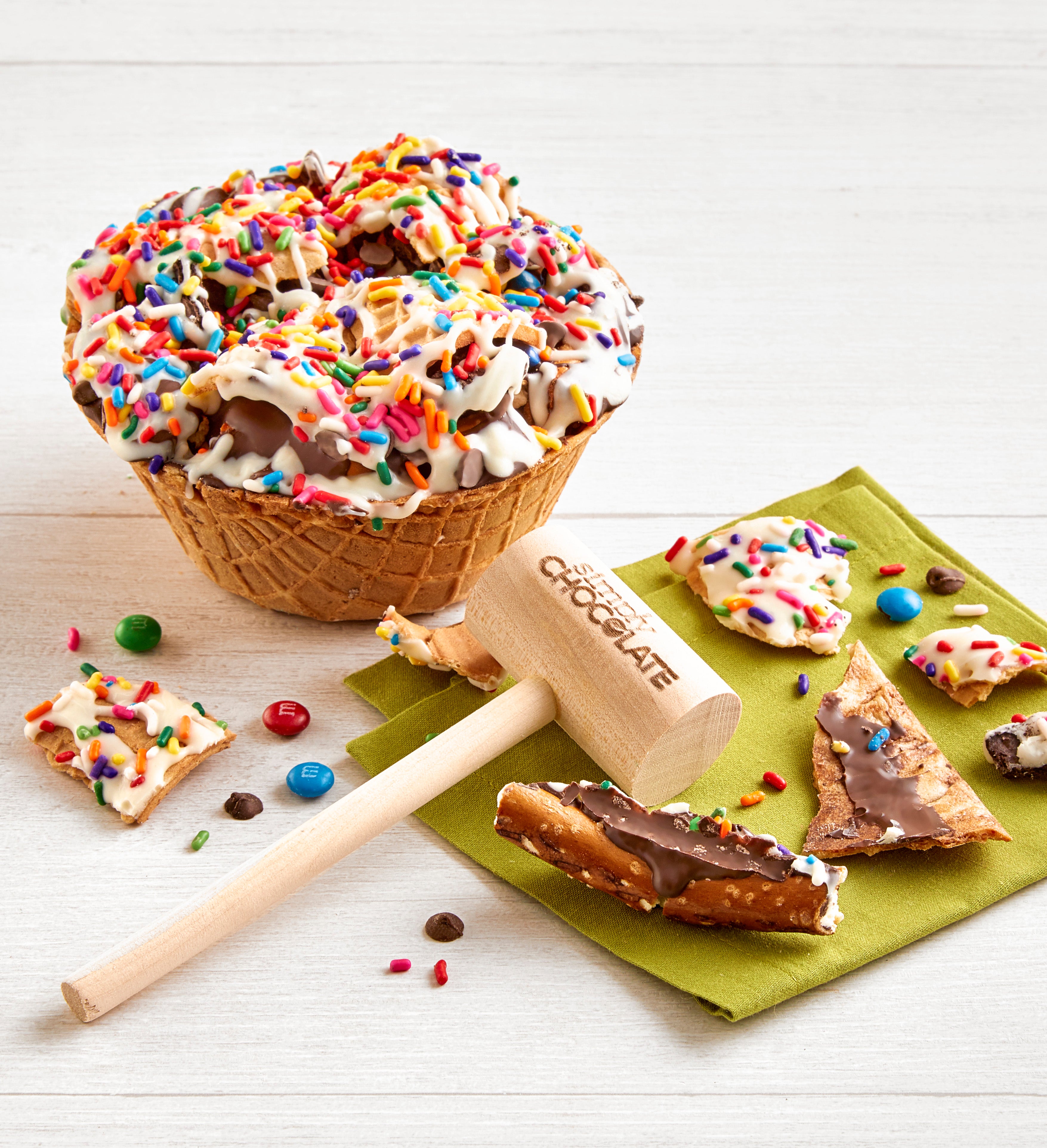 Small Chocolate Pretzel Pizza