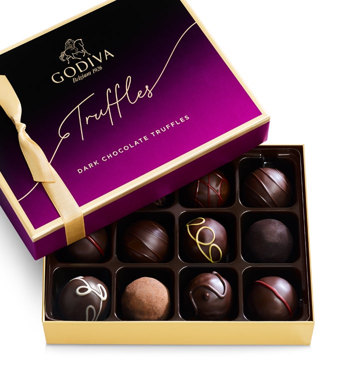 Godiva Dark Chocolate Truffles 12 ct