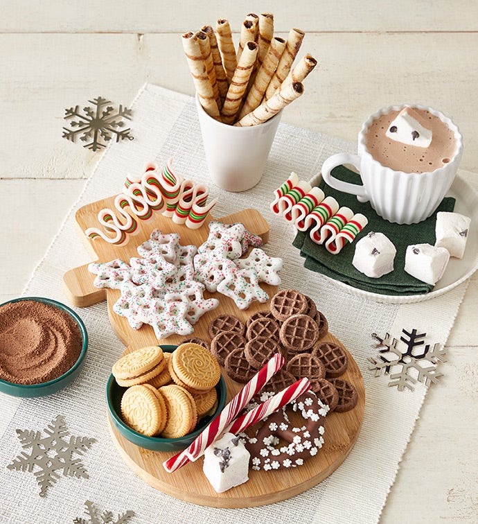 Simply Chocolate® Hot Cocoa Snowman Charcuterie Board