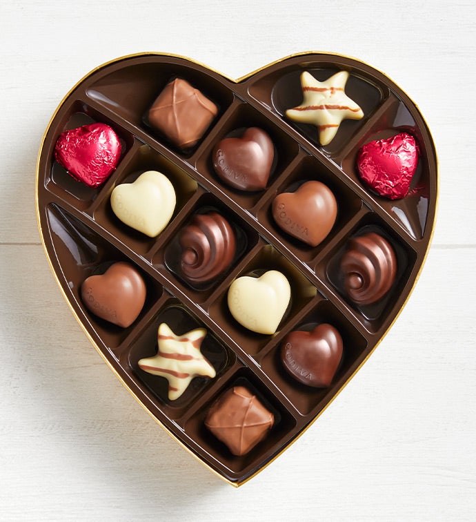 Godiva® Heart Gift Box 14pc Asst Chocolates