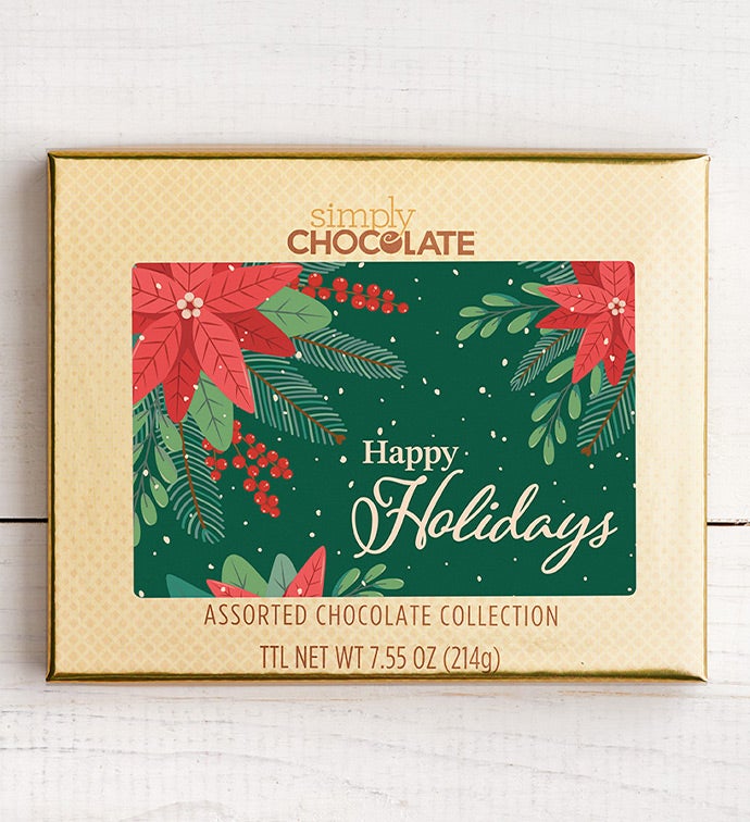 Simply Chocolate® Happy Holidays 18pc Choc Box