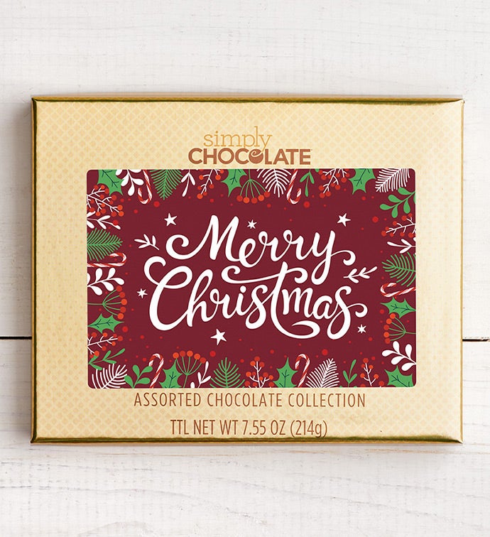 Simply Chocolate® Merry Christmas 18pc Choc Box