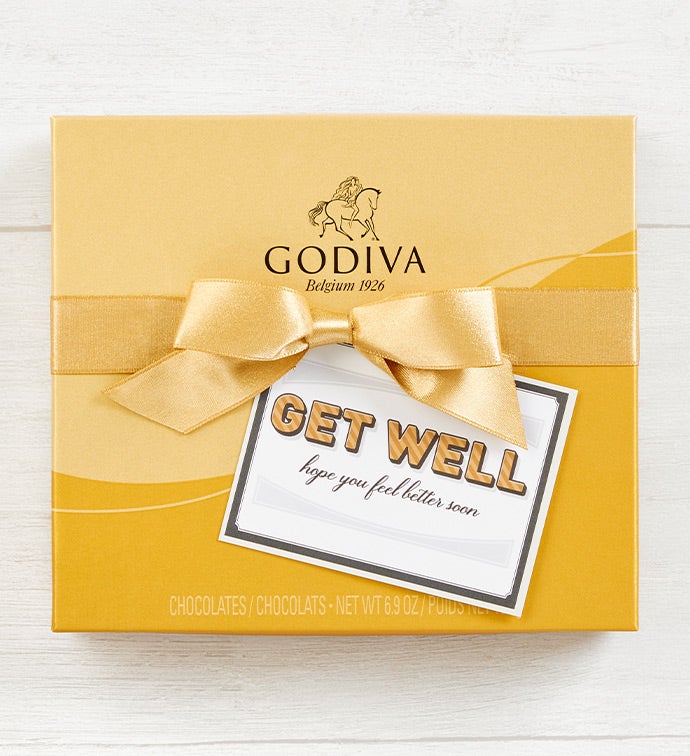 Get Well Godiva Gold Ballotin Chocolates Box 19pc