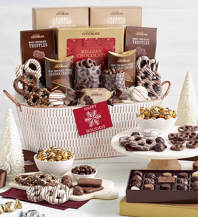 Simply Chocolate® Holiday Snacking Favorites Gift