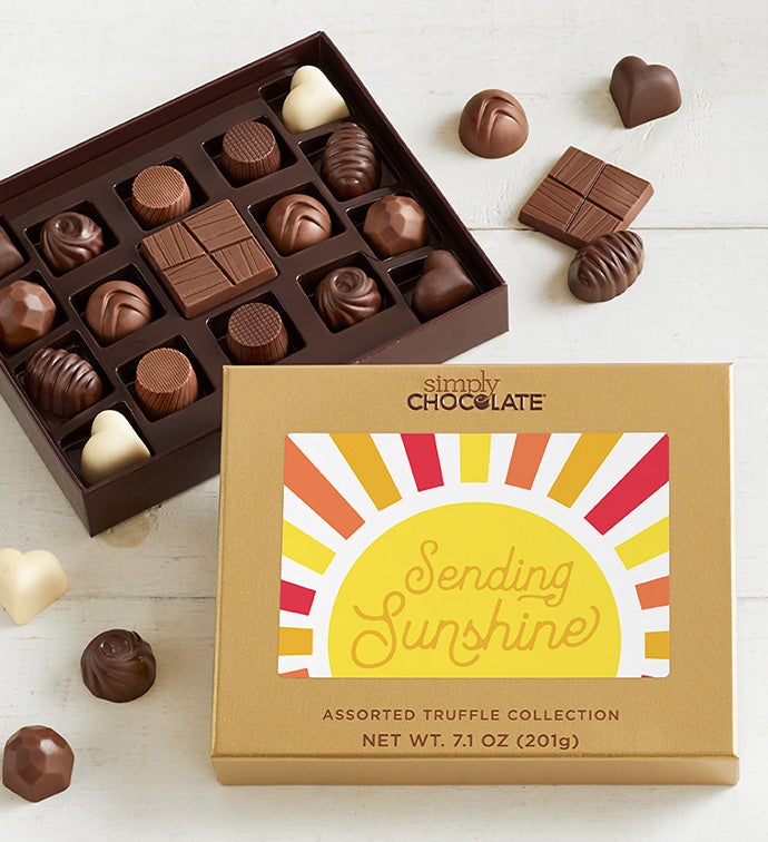 Simply Chocolate® Sending Sunshine 17pc Chocolate Box