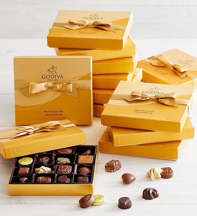 Godiva Gold Ballotin Chocolate Box 19pc   12Pack