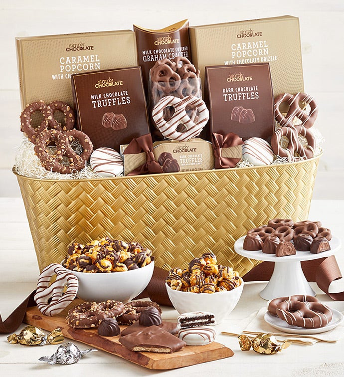 Simply Chocolate® Snacking Favorites Basket