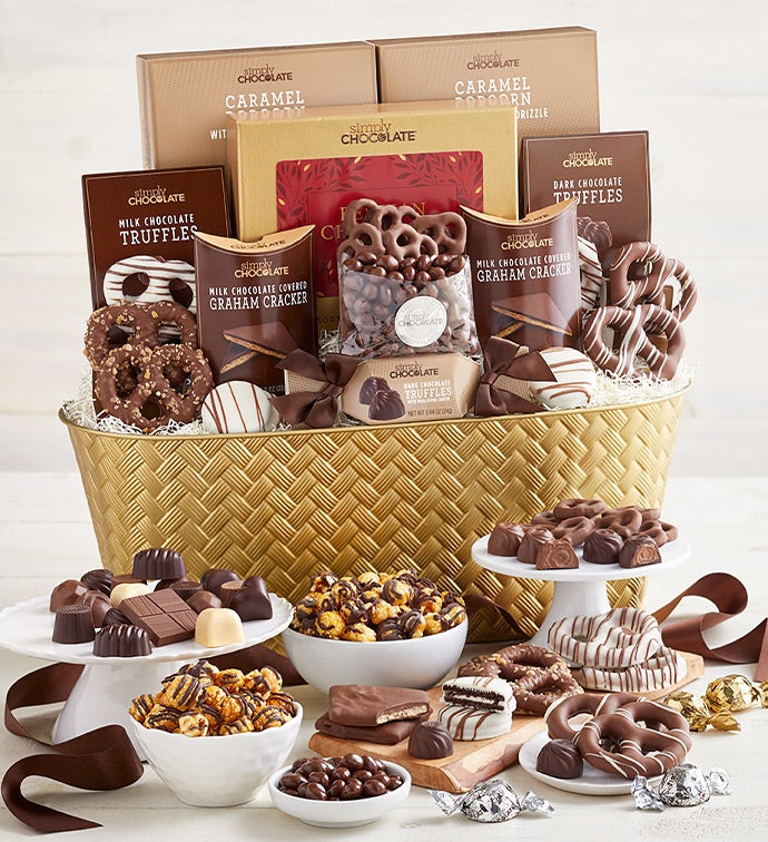 Simply Chocolate® Snacking Favorites Basket