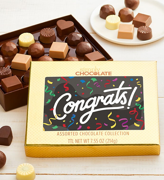 Simply Chocolate® Congrats 18pc Chocolate Box