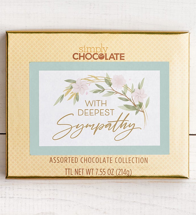 With Deepest Sympathy 18pc Chocolate Box